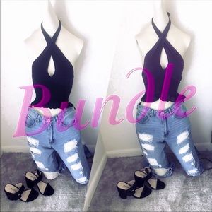 Two Hollister Halter Tops